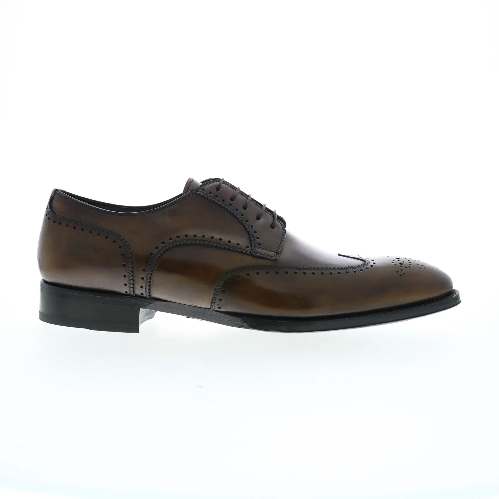 Di Bianco Matera Deco Mens Brown Oxfords & Lace Ups Wingtip & Brogue Shoes