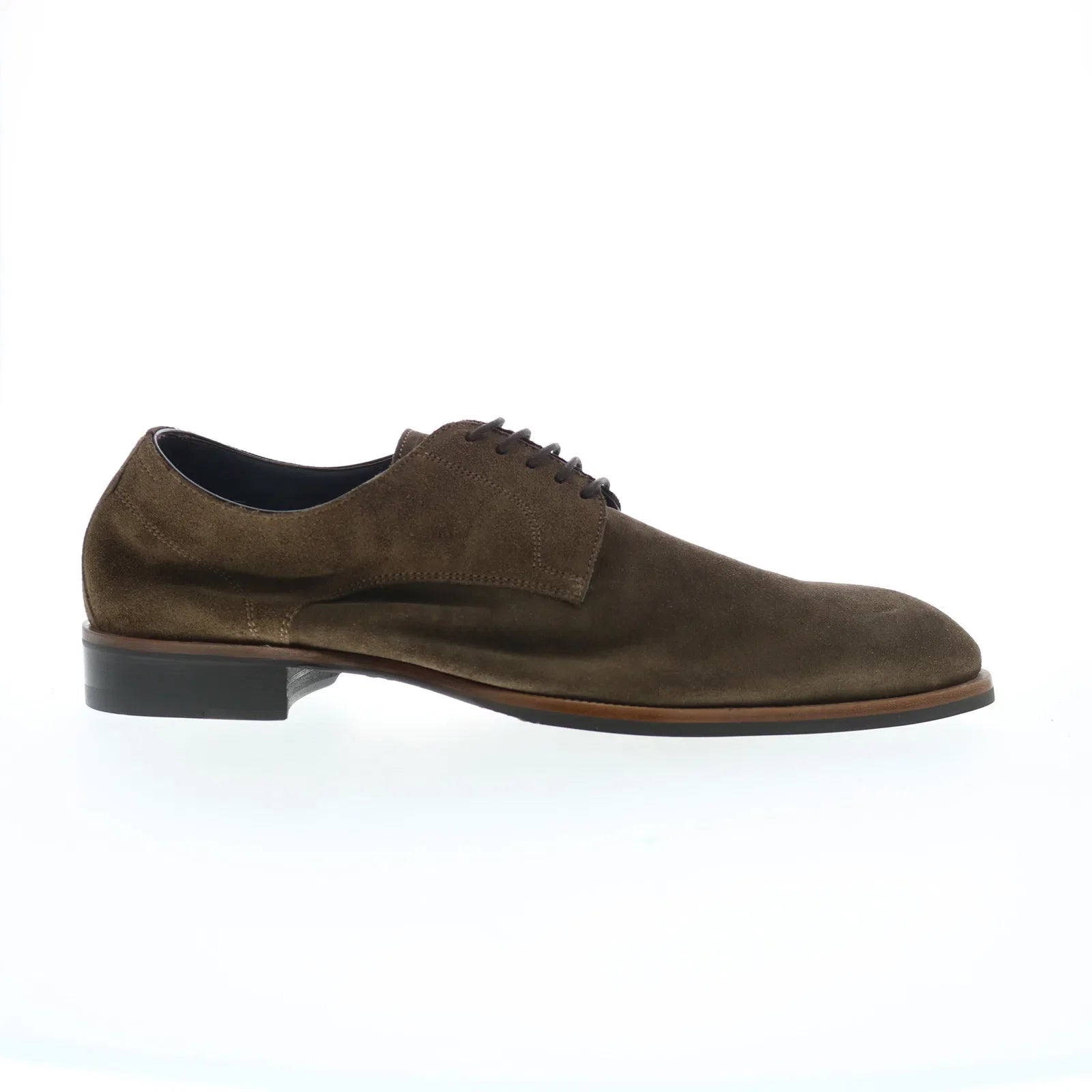 Di Bianco Pisa Suede Mens Gray Suede Oxfords & Lace Ups Casual Shoes