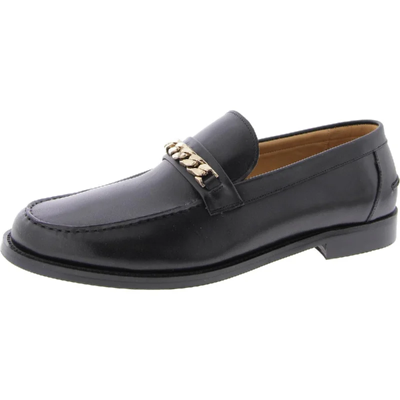 Wallace-C Mens Leather Bit Loafers