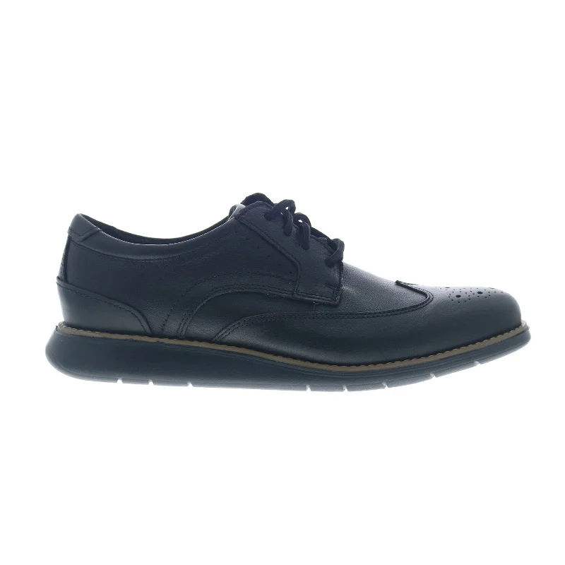 Rockport Total Motion Craft Wingtip Mens Black Oxfords & Lace Ups Shoes