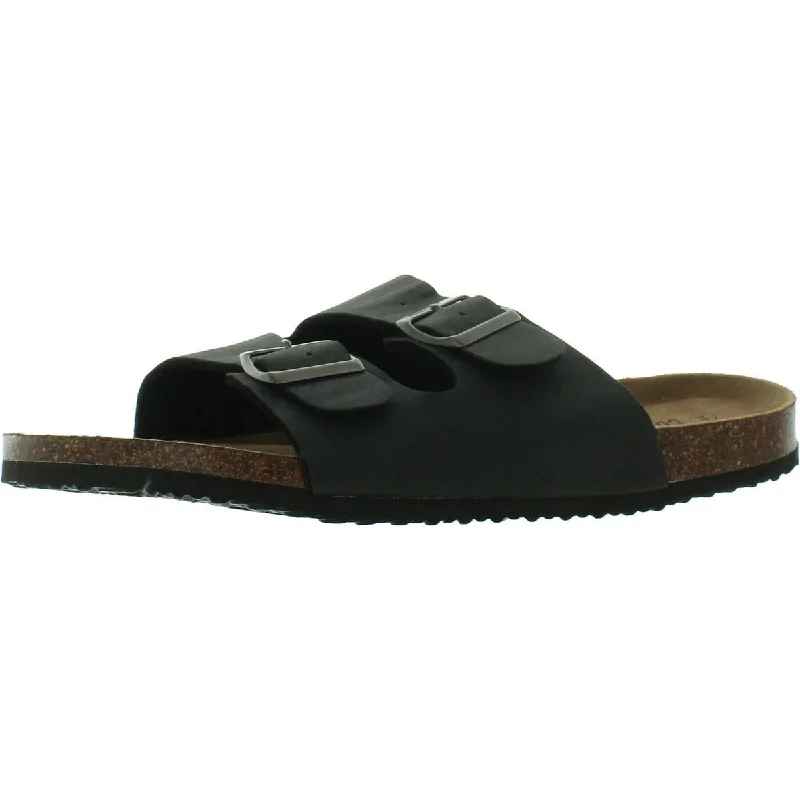 Cotton On Mens Double Buckle Sandal Buckle Slide Sandals