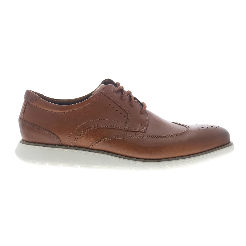 Rockport Total Motion Craft Wingtip Mens Brown Wide Oxfords & Lace Ups Shoes