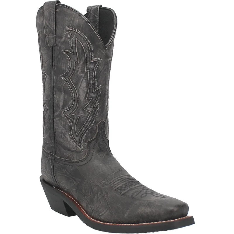 Laredo Men's Jessco Black Leather Cowboy Boots 68557