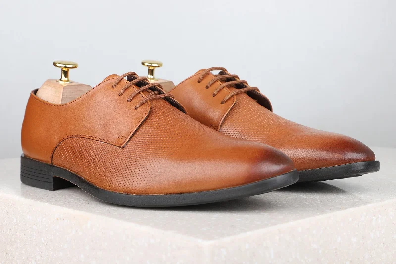 Privo Formal Lace Up- Tan For Men