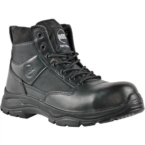 Hoss Men's Watchman 6" Composite Safety Toe Side Zip Work Shoe - Black 50172