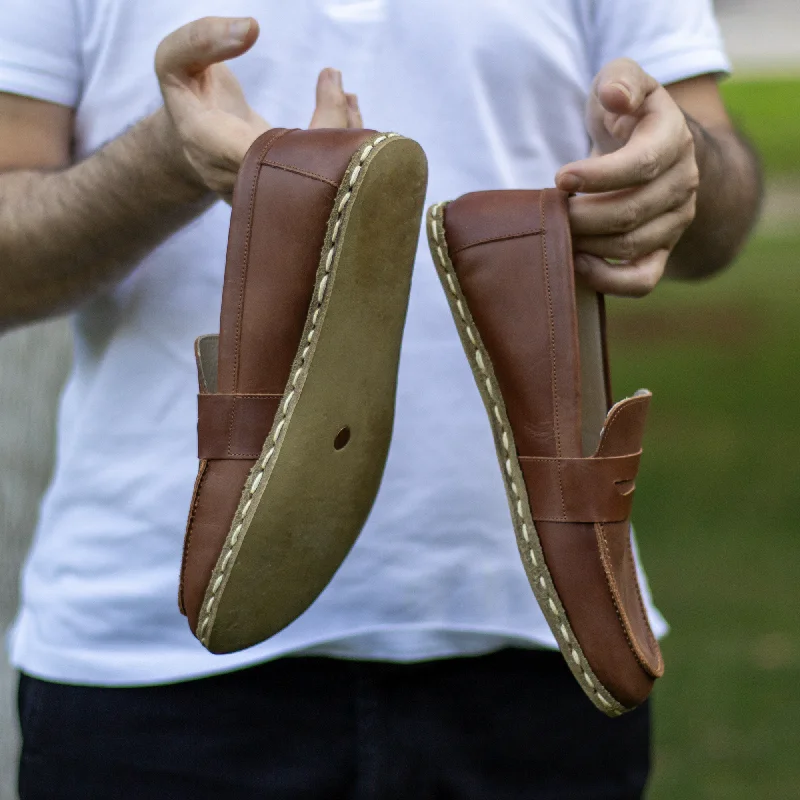 Barefoot Earthing Shoes Crazy New Brown Men