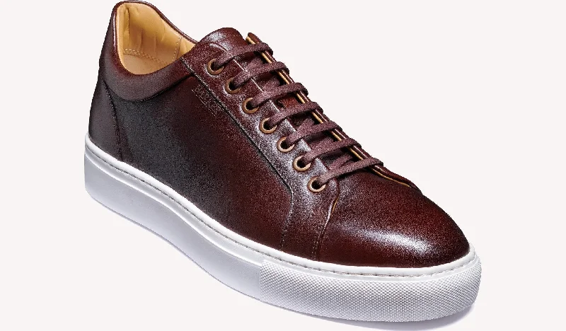 Barker Sam Sneaker - Chestnut Hand Painted