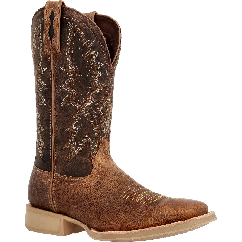 Durango Mens Rebel Pro Lite Western Tan/Tobacco Leather Cowboy Boots