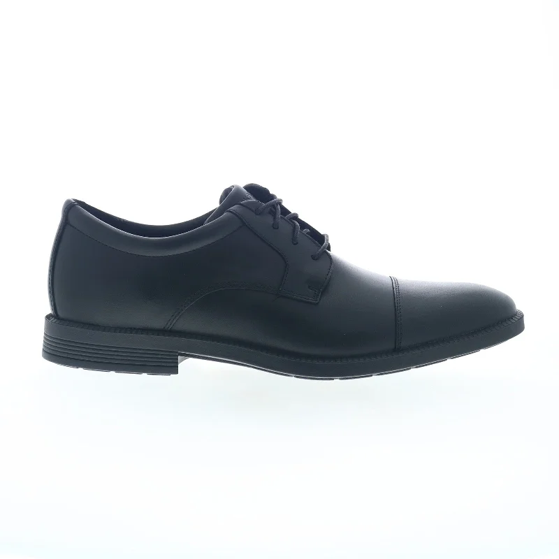 Rockport Dressports Premium Cap Toe Mens Black Oxfords Cap Toe Shoes