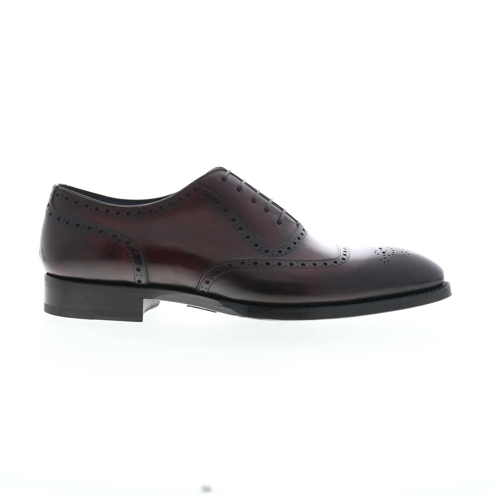 Di Bianco Sorrento Deco SBP940 Mens Burgundy Oxfords Wingtip & Brogue Shoes