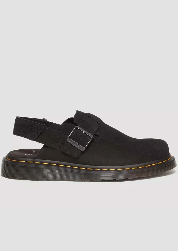 Dr. Martens Unisex Jorge II Black EH Suede Sandals