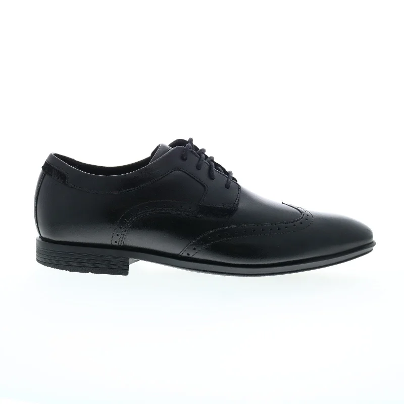 Rockport Somerset Wingtip Mens Black Wide Oxfords Wingtip & Brogue Shoes