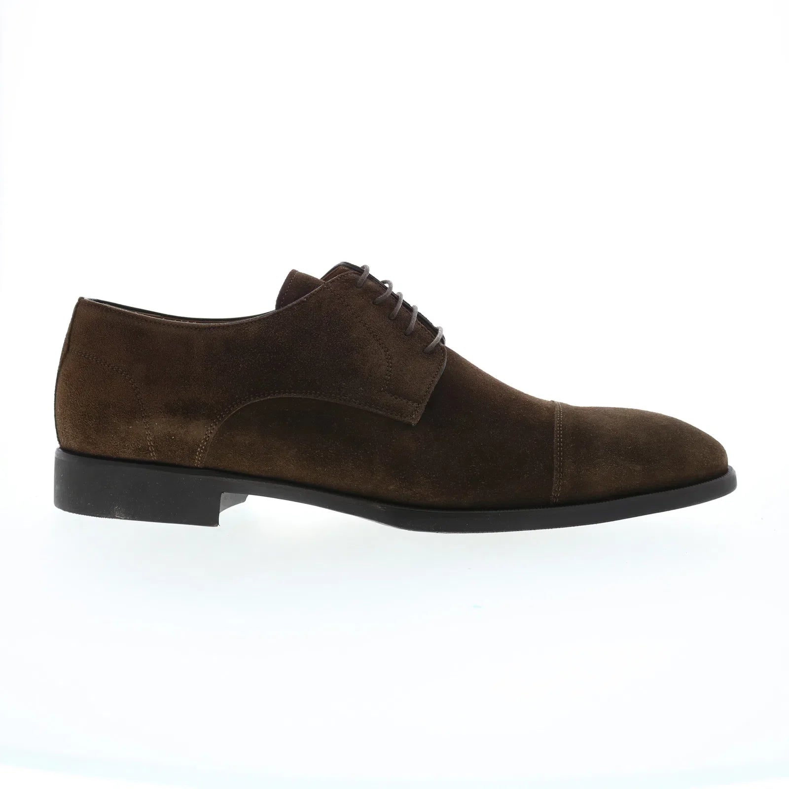 Di Bianco Bergamo Suede SC538 Mens Brown Oxfords & Lace Ups Cap Toe Shoes