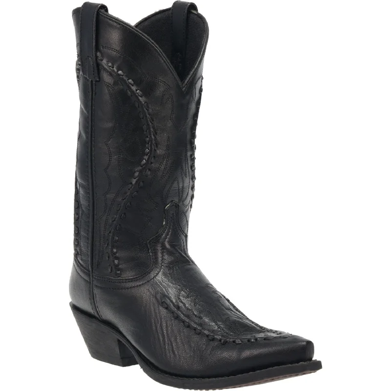 Laredo Men's Laramie Black Leather Cowboy Boots 68430